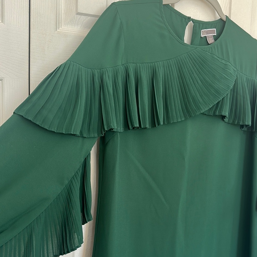 Green Ruffle Dress - Picture 6 of 10